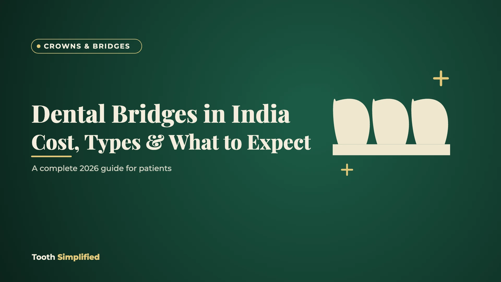 Dental Bridges in India: Complete Guide to Cost, Types and Lifespan (2026)