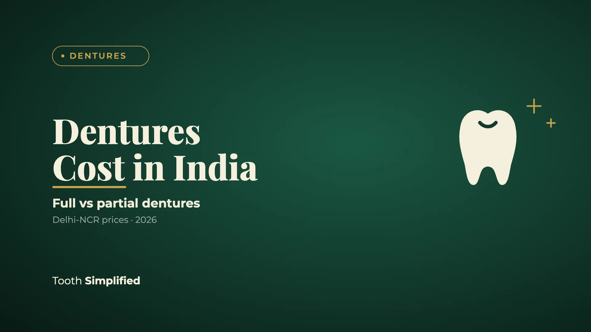 Dentures Cost in India (2026): Full vs Partial Price Guide