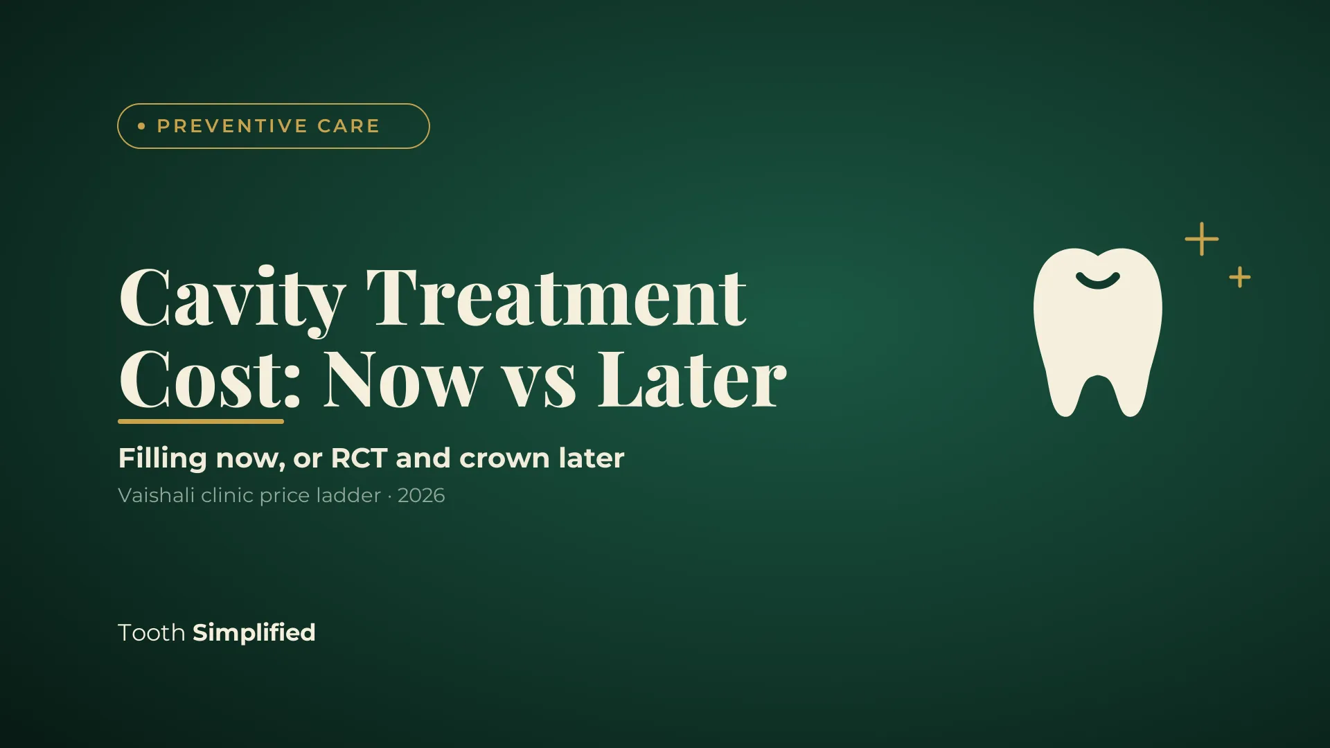 Cavity Treatment Cost: Filling Now vs Root Canal and Crown Later