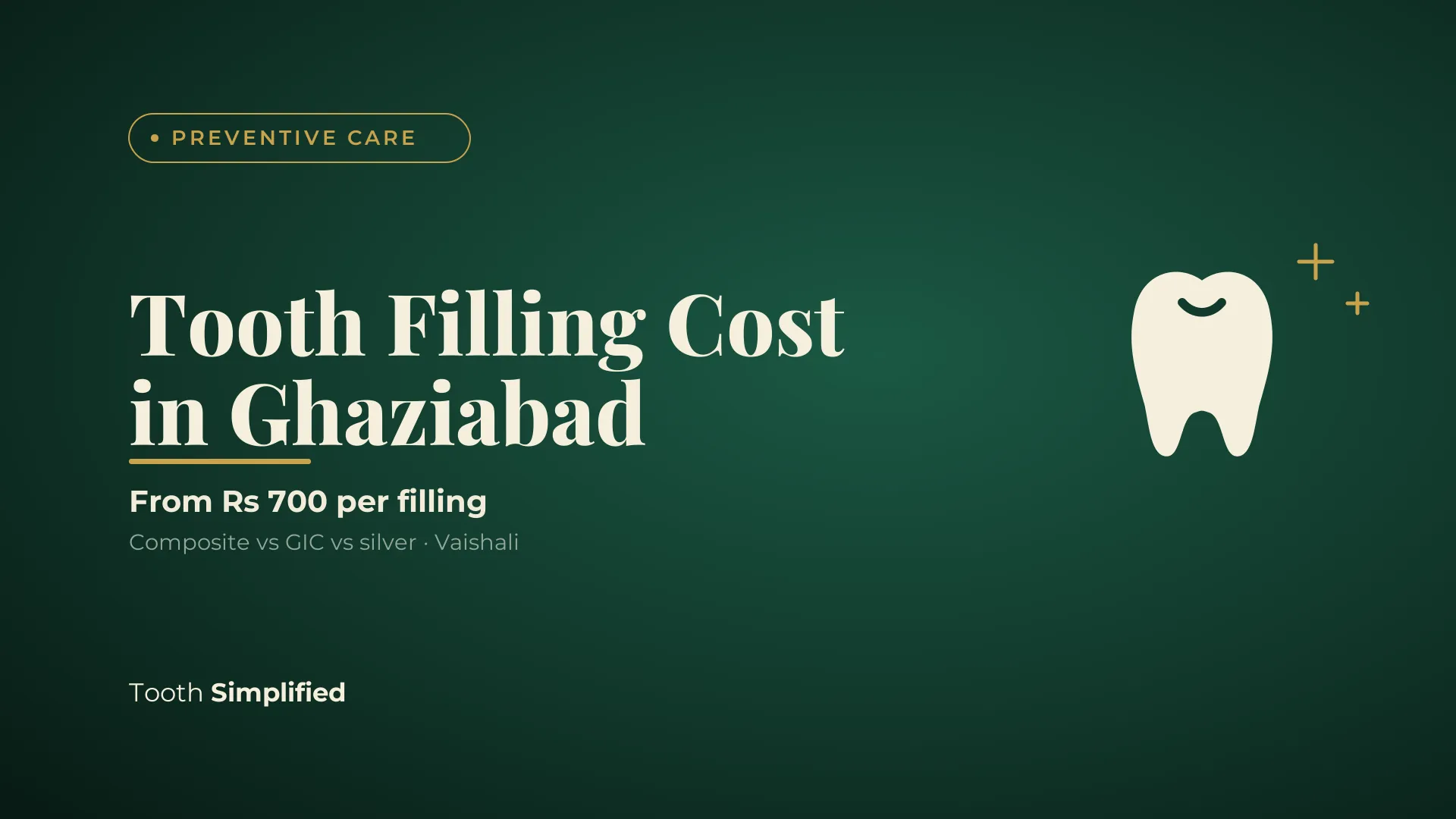 Tooth Filling Cost in Ghaziabad: Composite vs GIC vs Silver and What Lasts